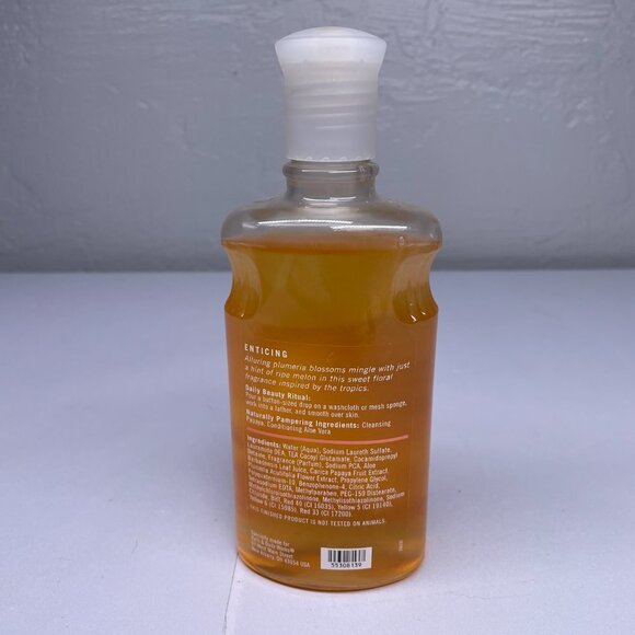 Bath & Body Works Pleasures Plumeria Shower Gel 10 oz Retired Discontinued - Picture 3 of 5
